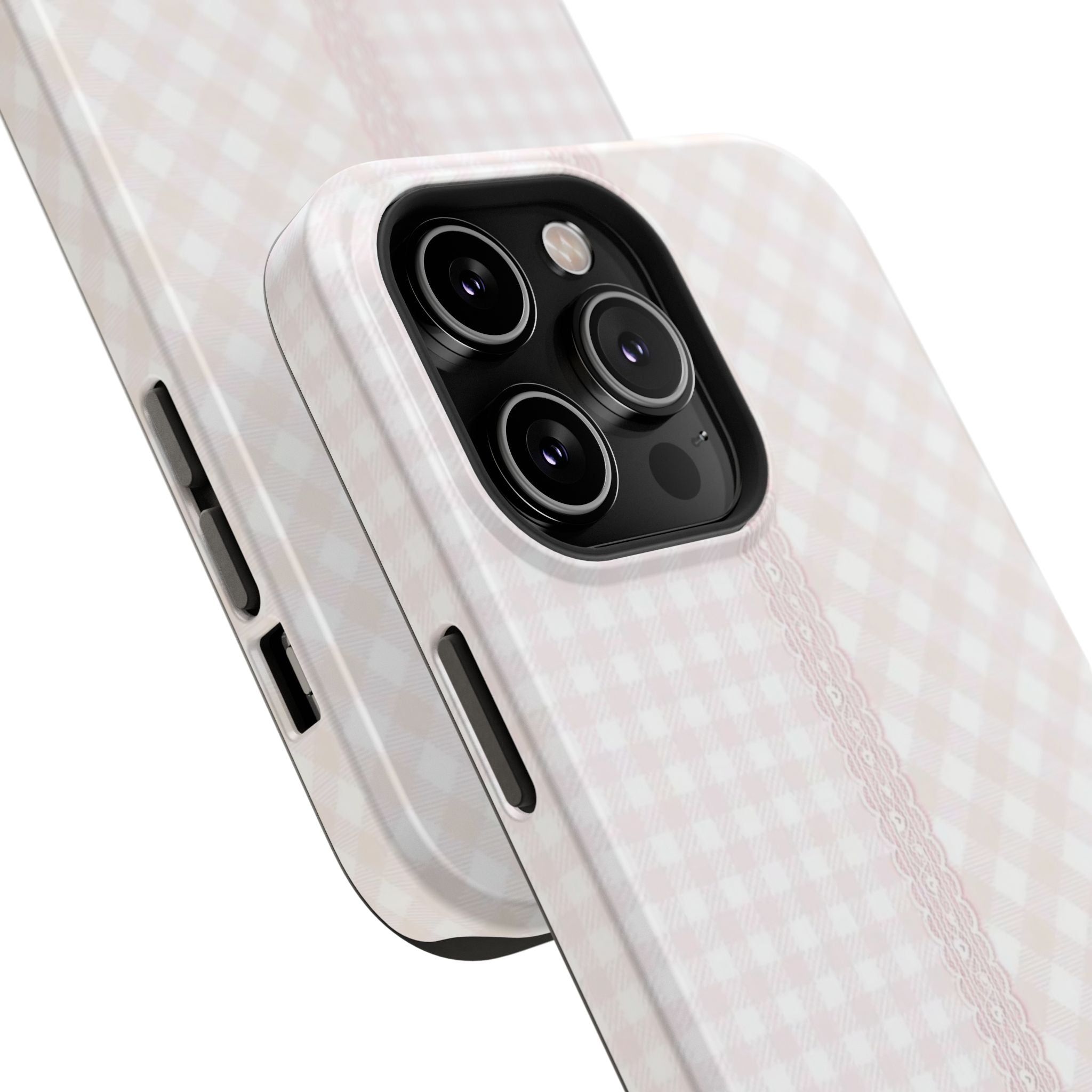 “lace gingham” protective phone case