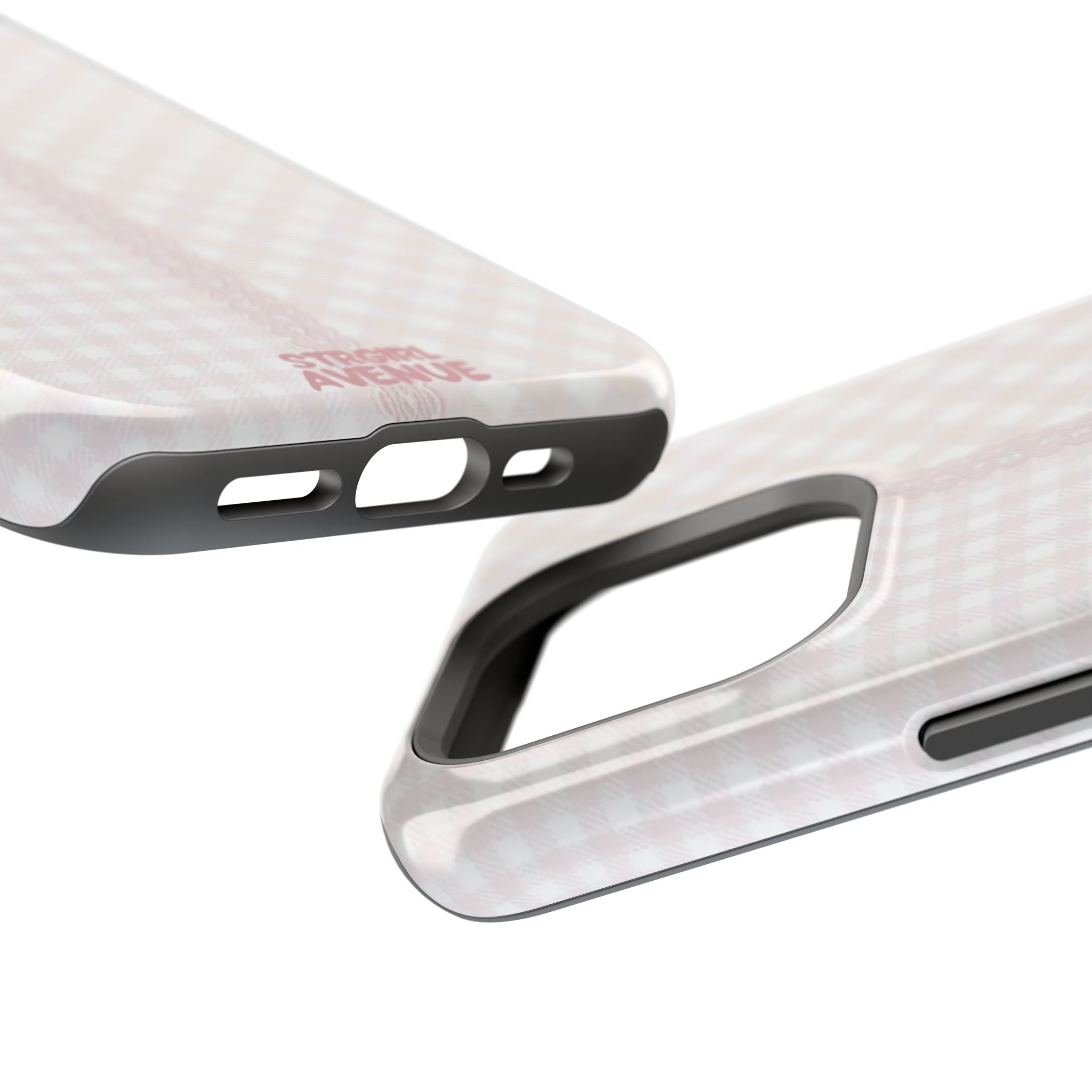 “lace gingham” protective phone case