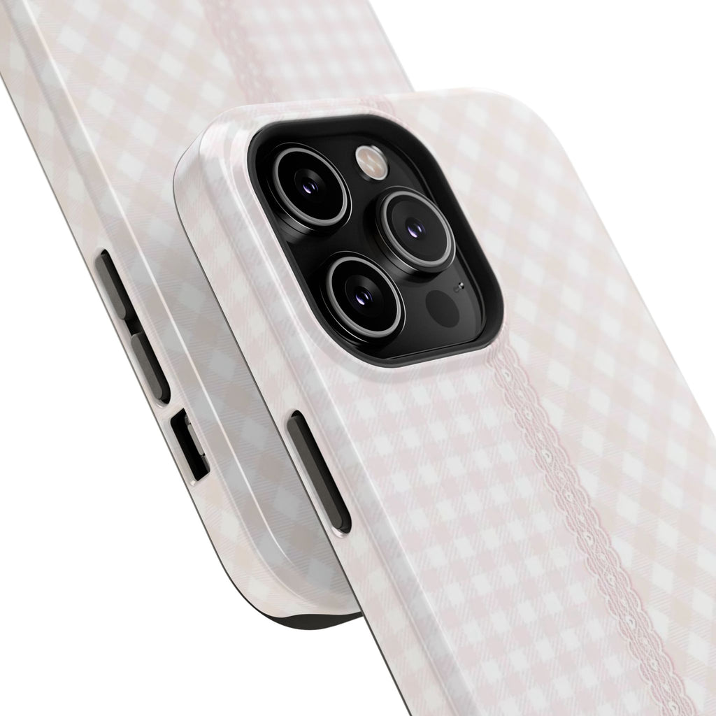 “lace gingham” protective phone case