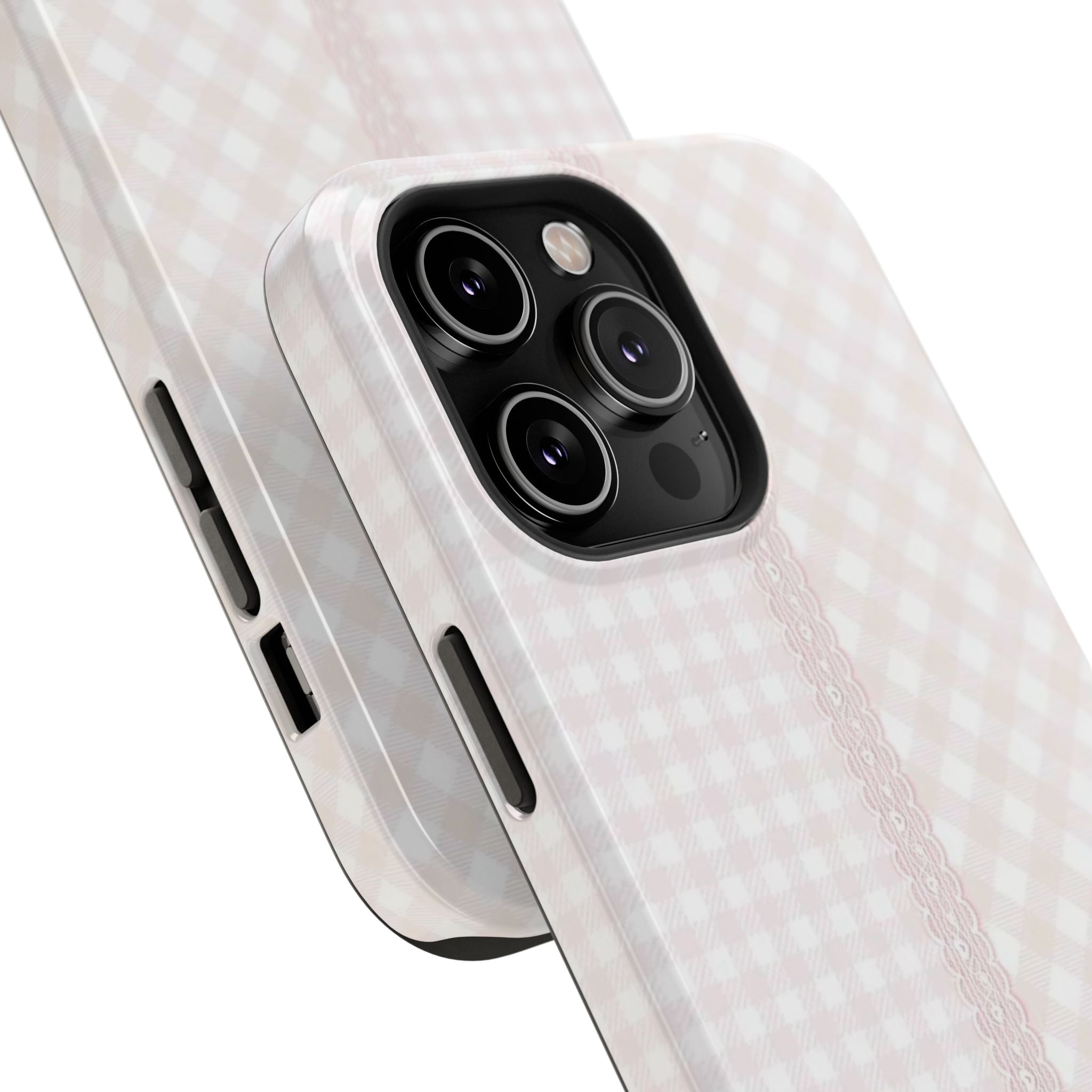 “lace gingham” protective phone case