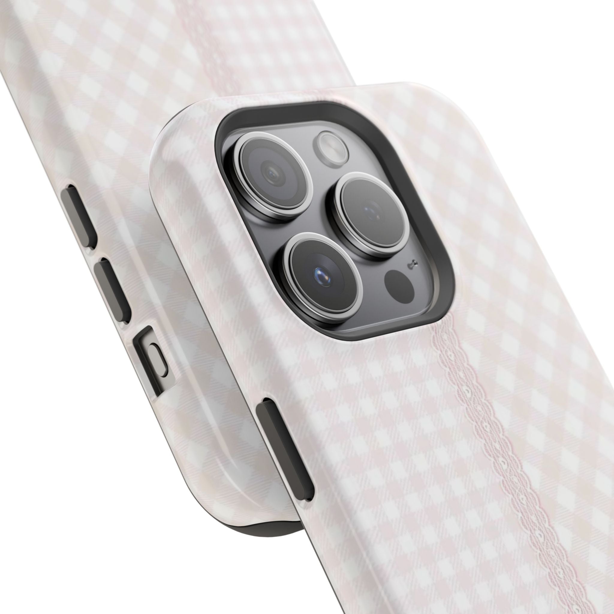 “lace gingham” protective phone case