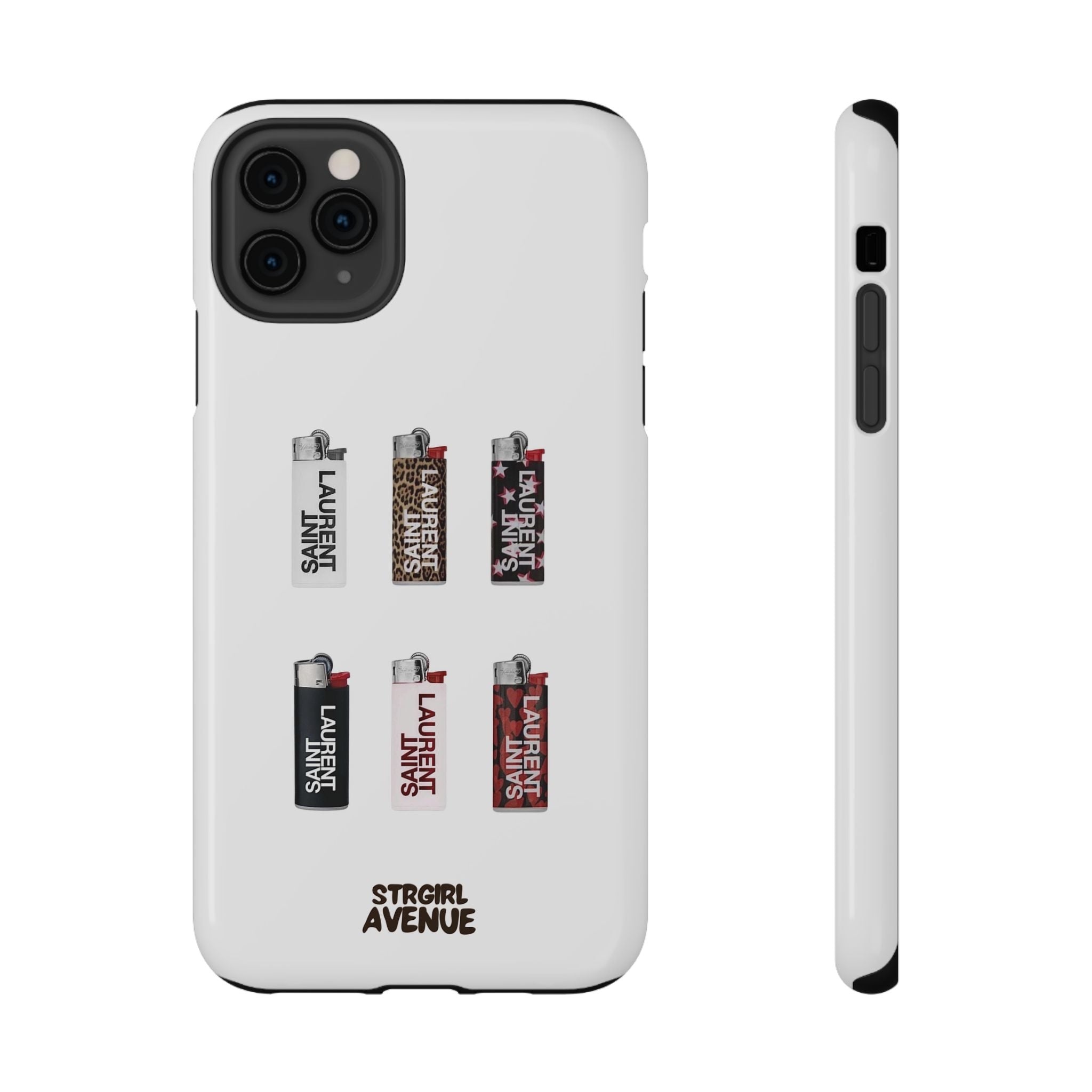 “On fire” protective phone case