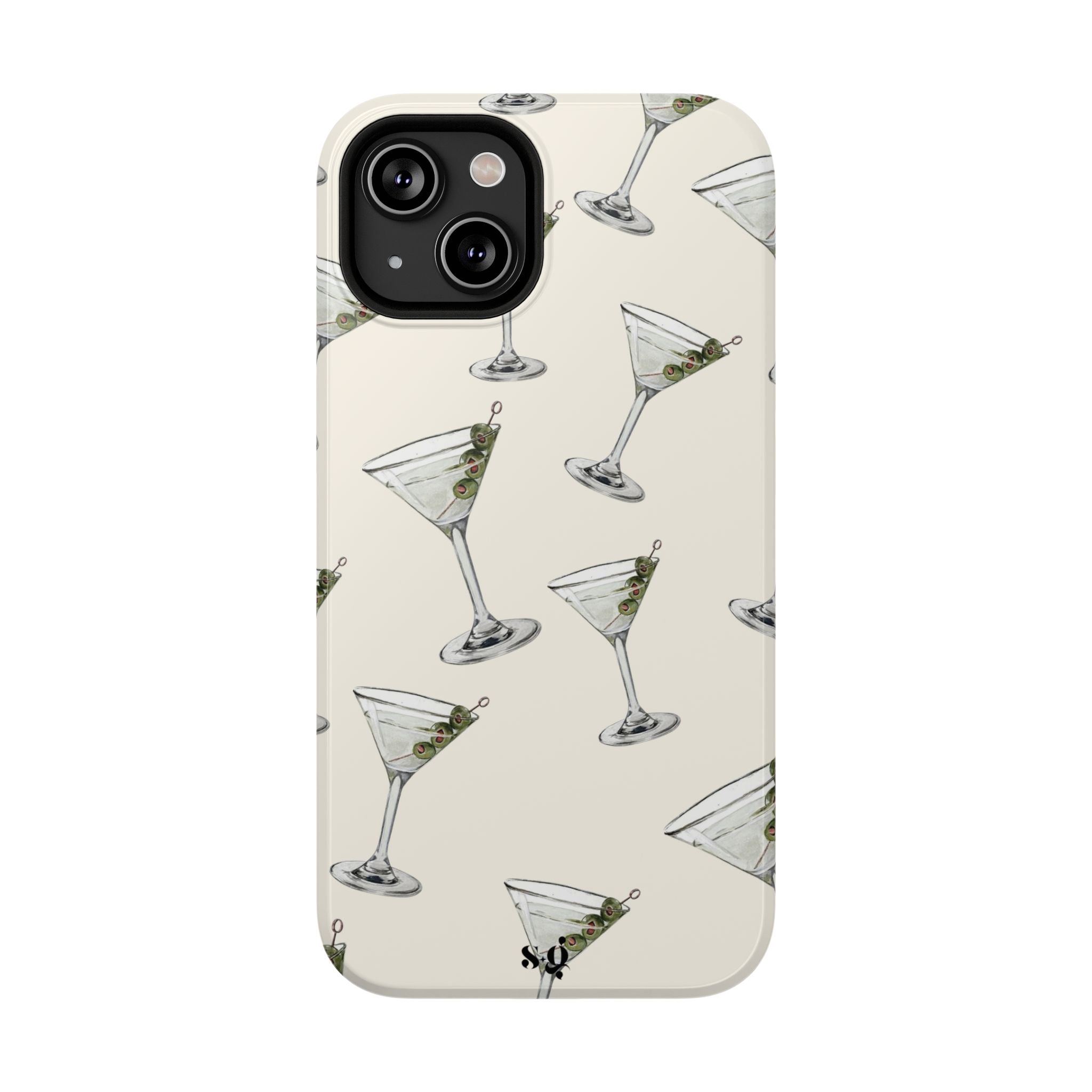 “martinis” protective phone case