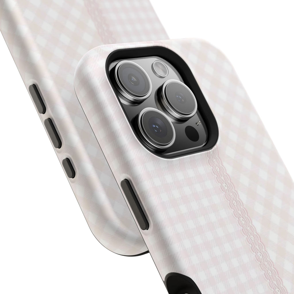 “lace gingham” protective phone case