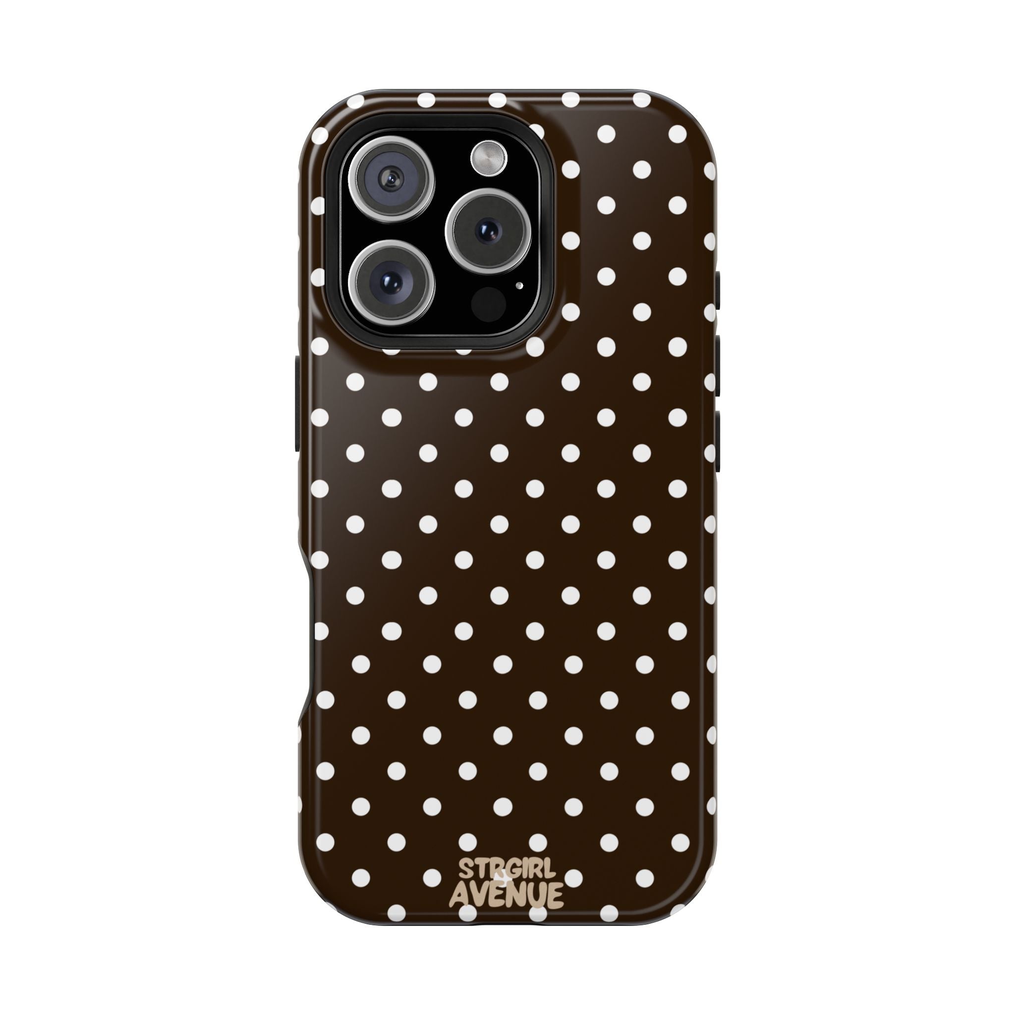 “Cocoa Dots” protective phone case