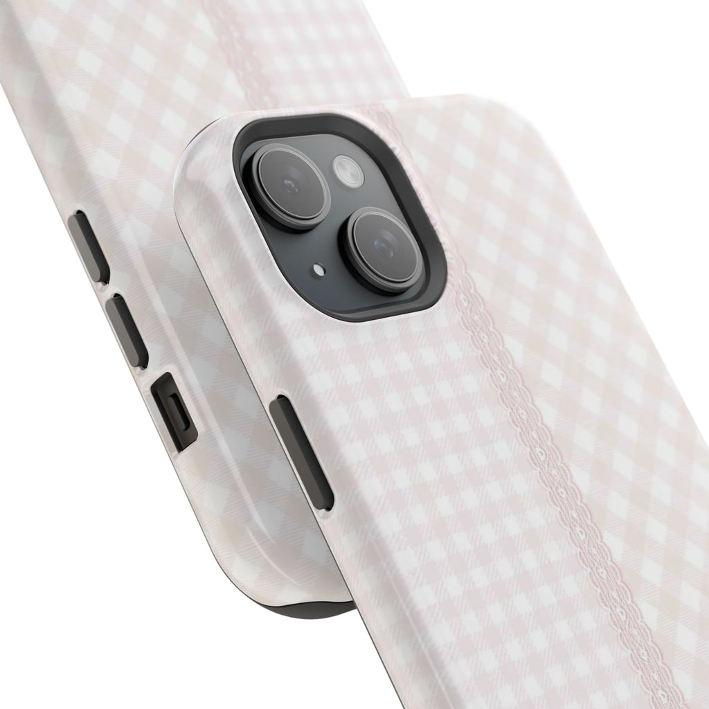 “lace gingham” protective phone case