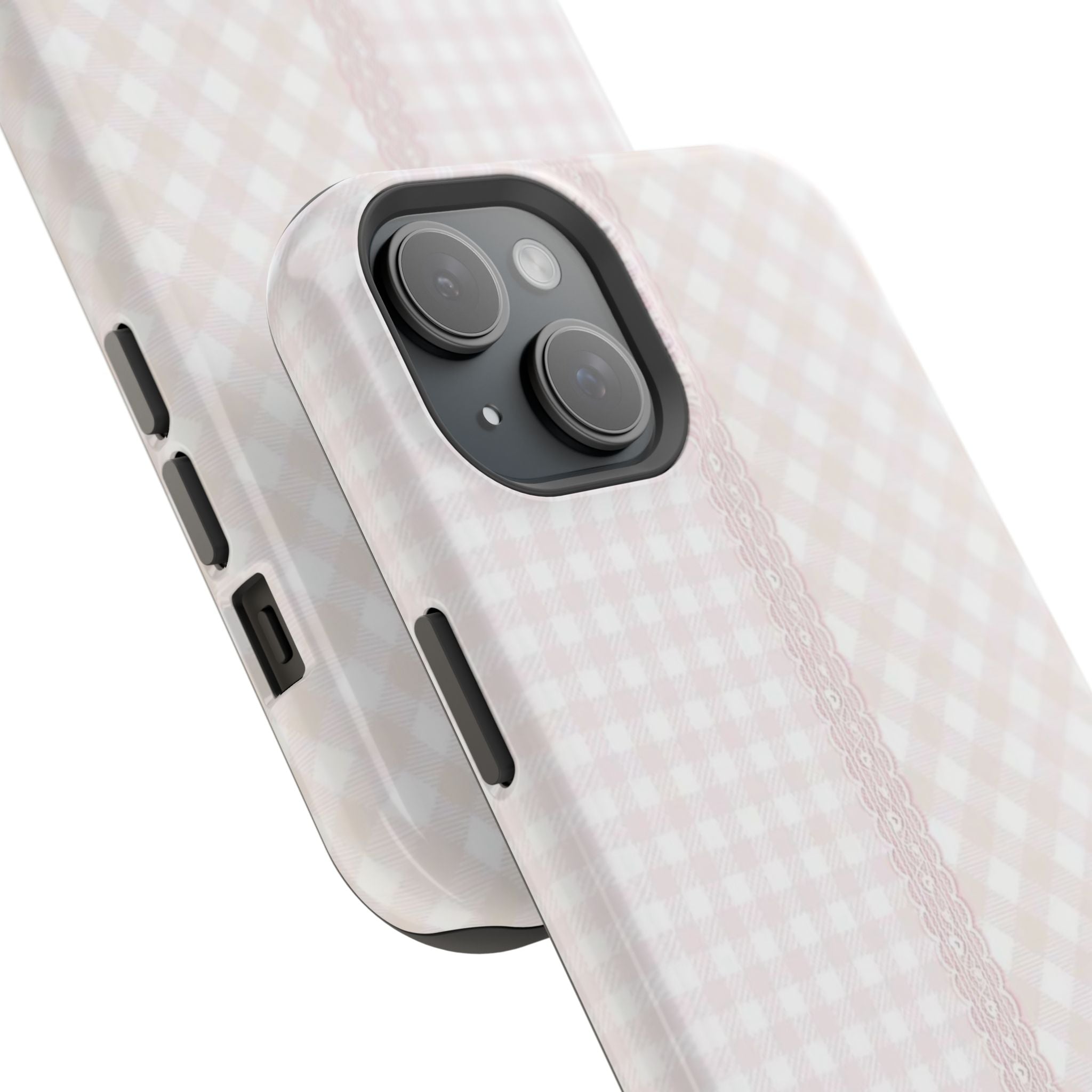 “lace gingham” protective phone case