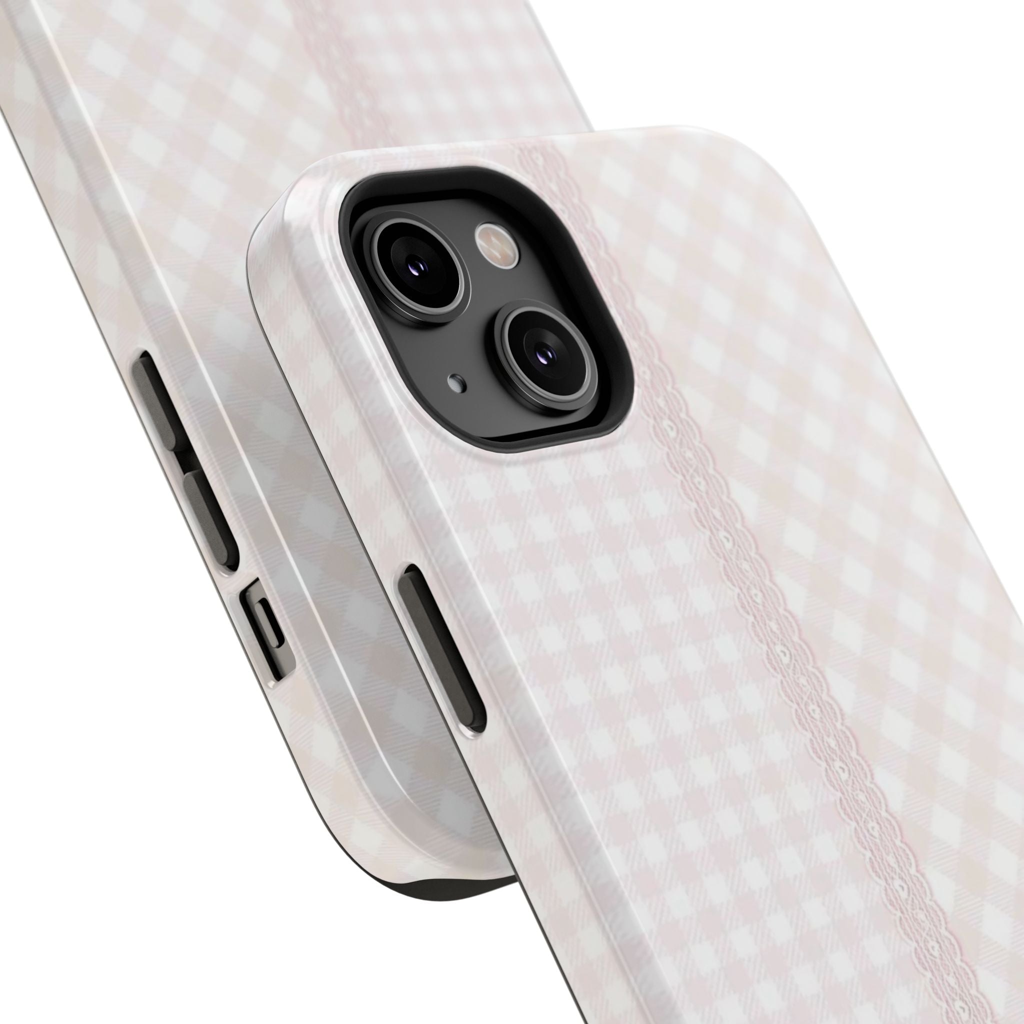 “lace gingham” protective phone case