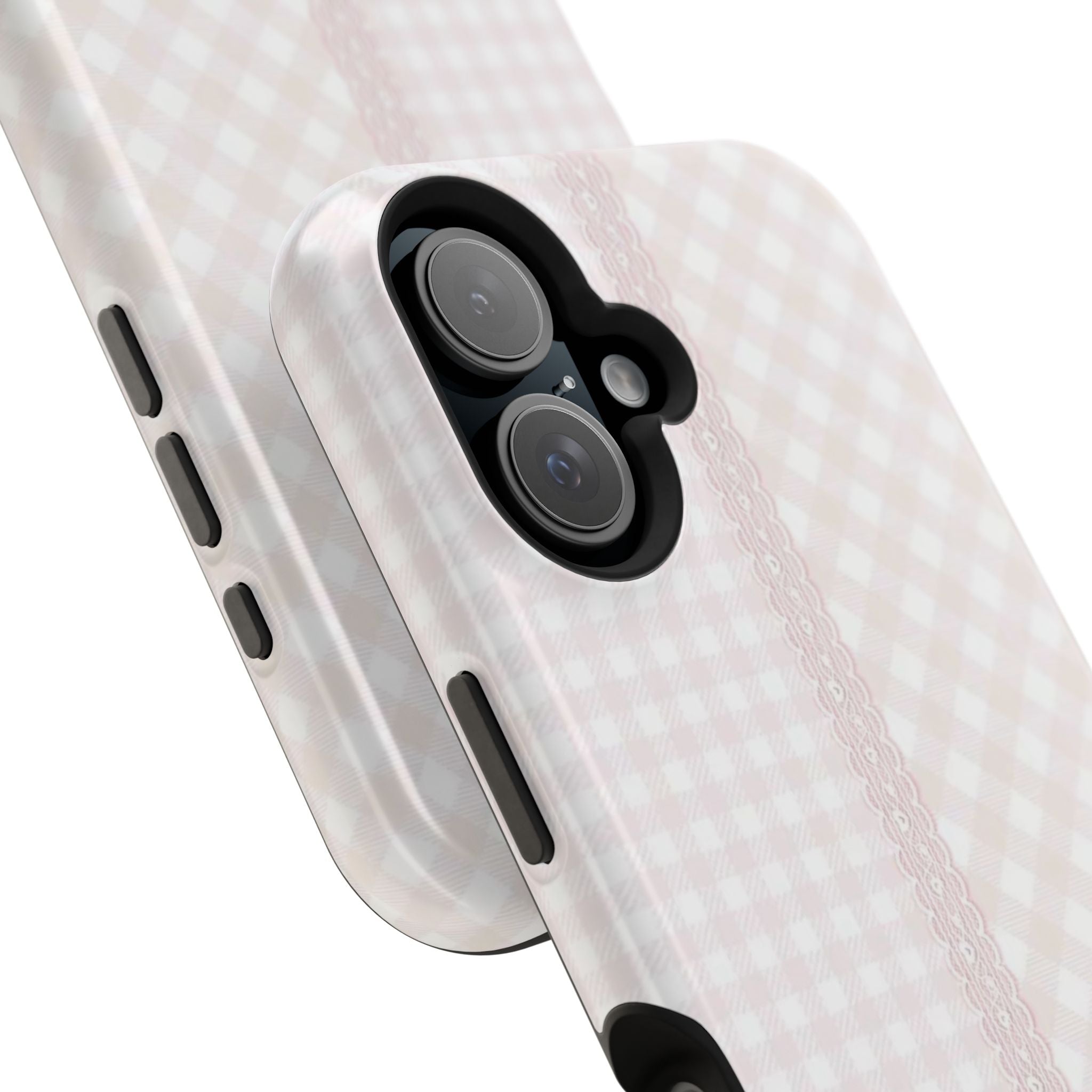 “lace gingham” protective phone case