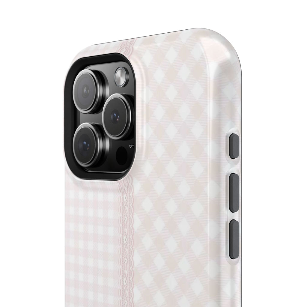 “lace gingham” protective phone case