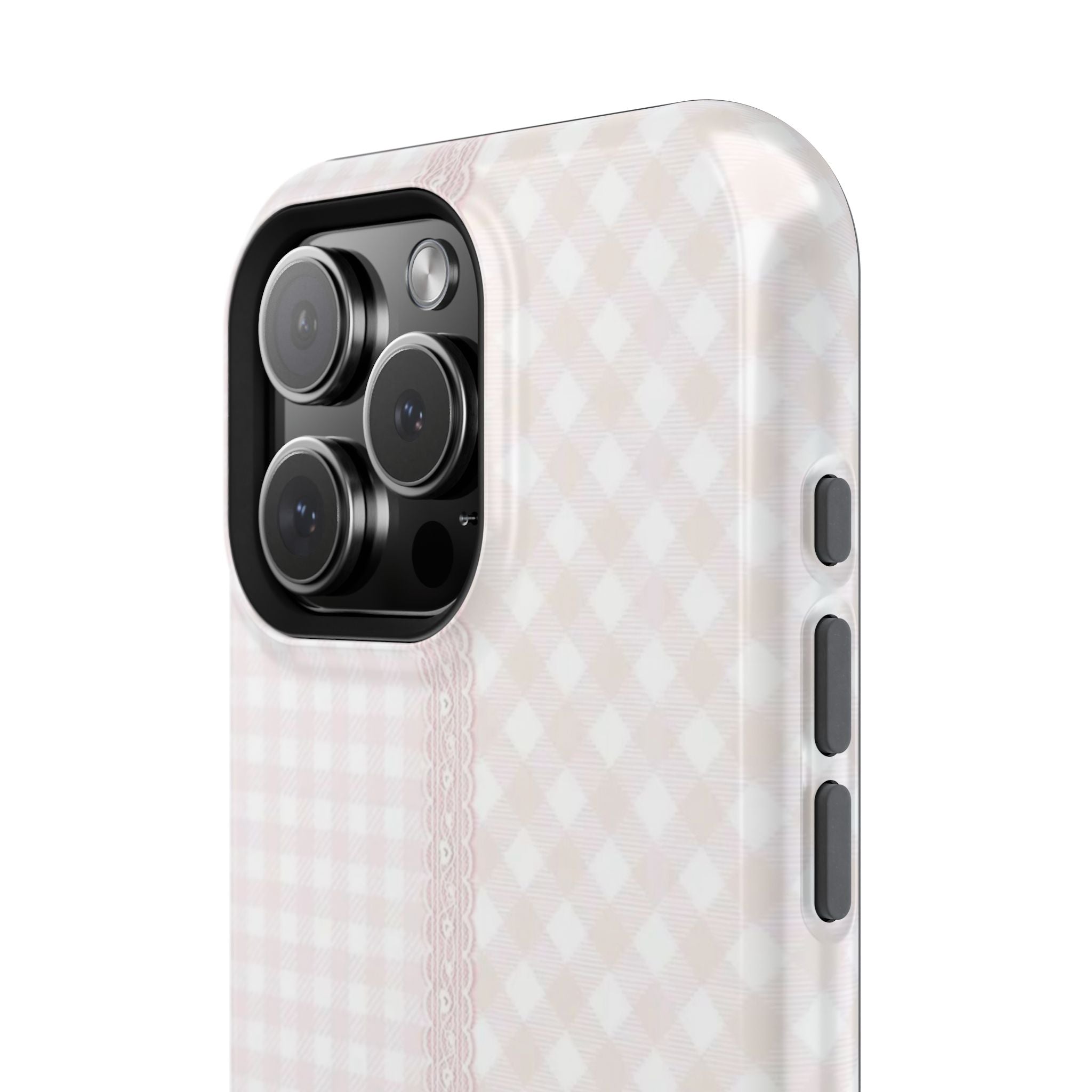 “lace gingham” protective phone case