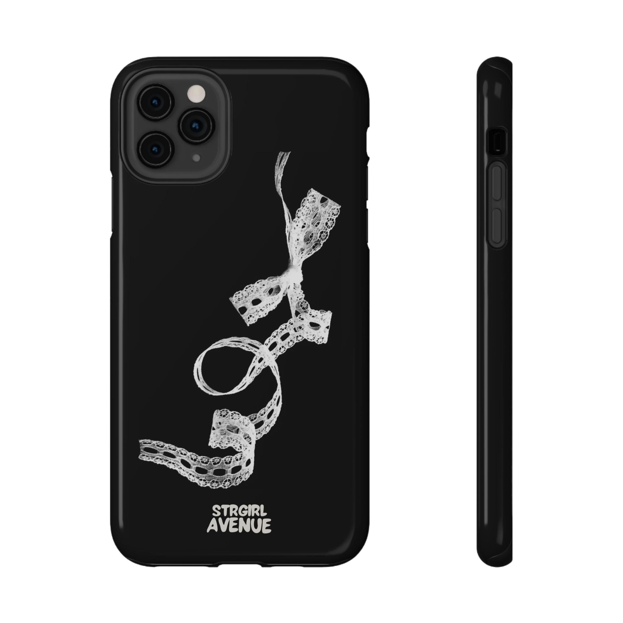 “lace tied” protective phone case