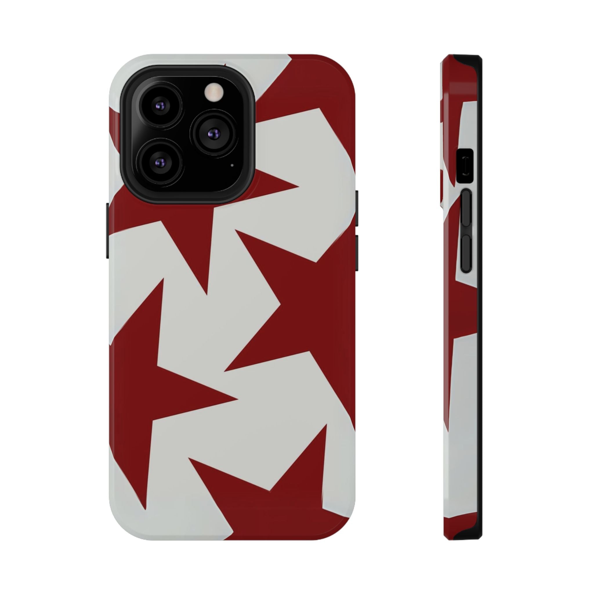 “red stars” protective phone case