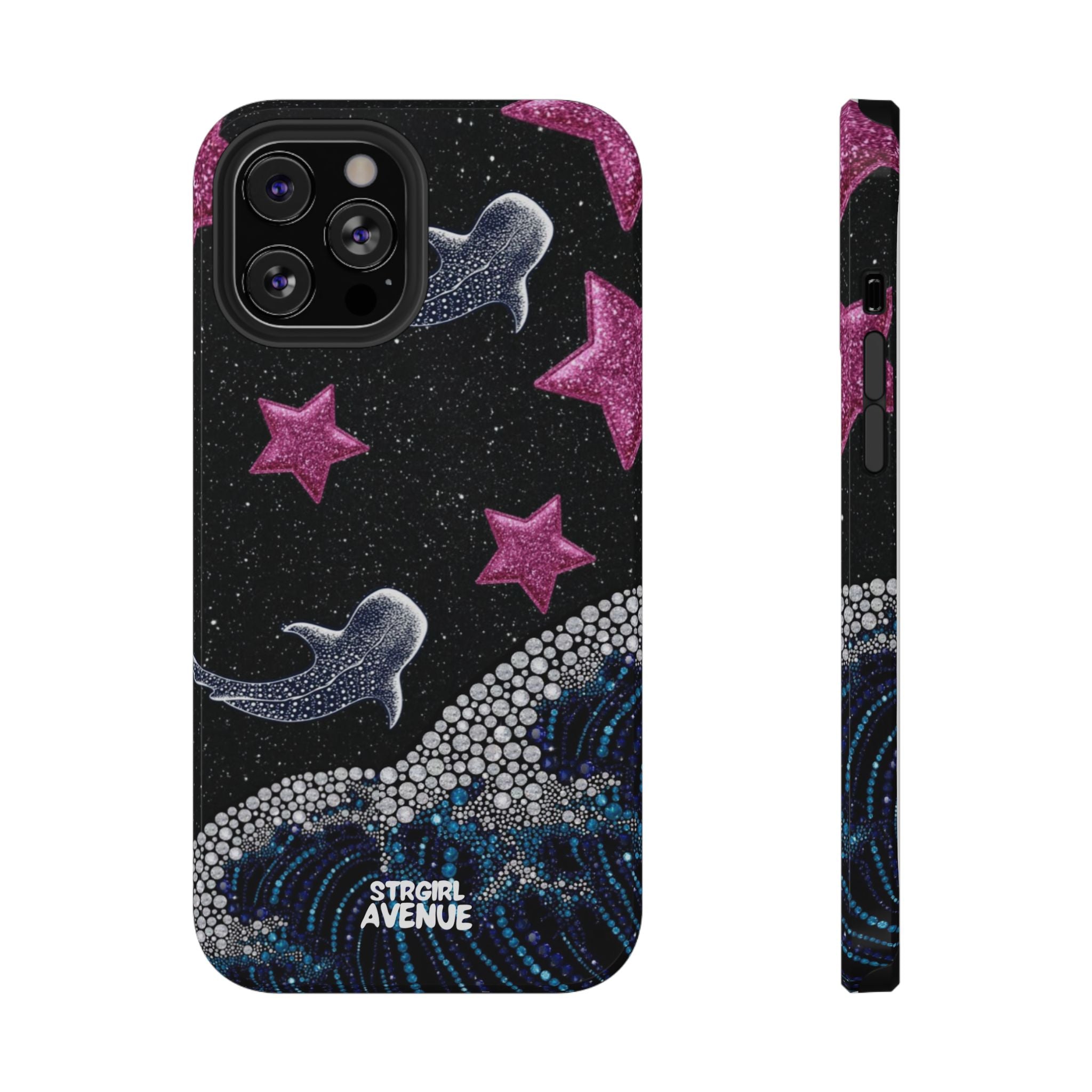 “cosmic tide ” protective phone case