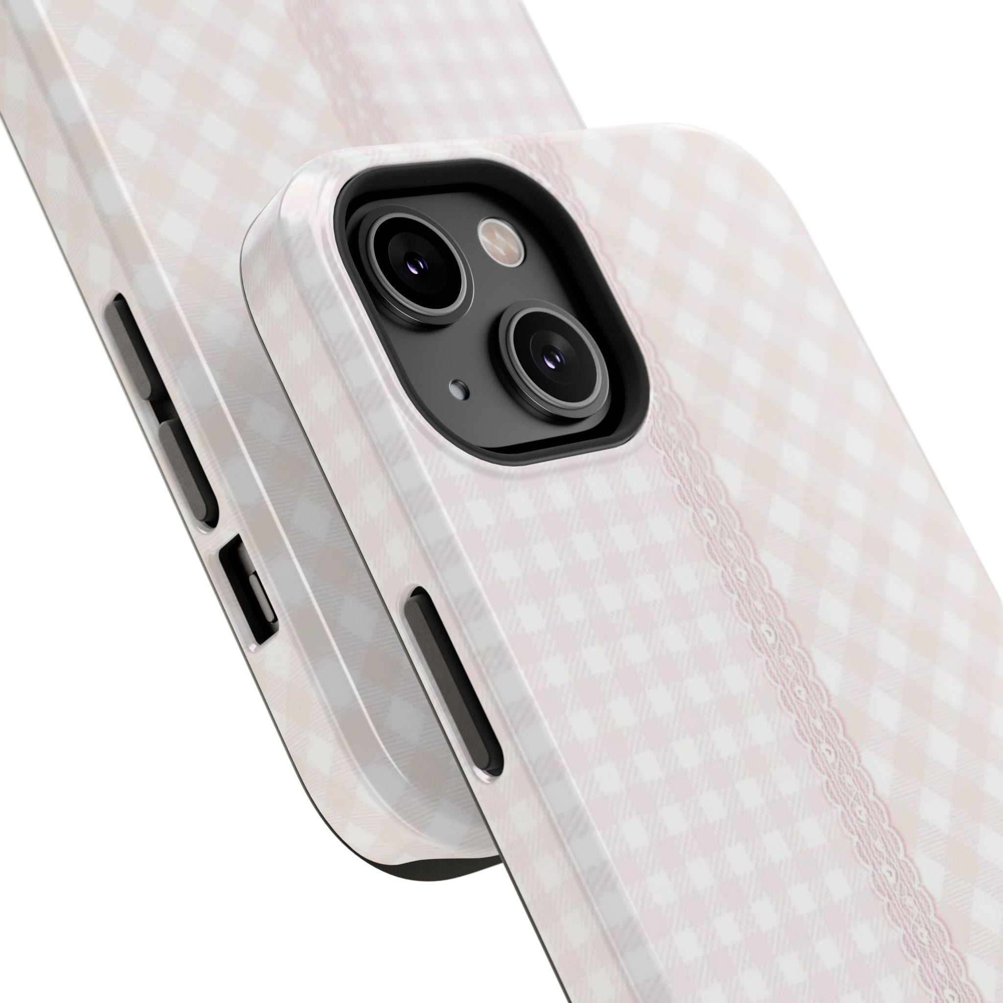 “lace gingham” protective phone case