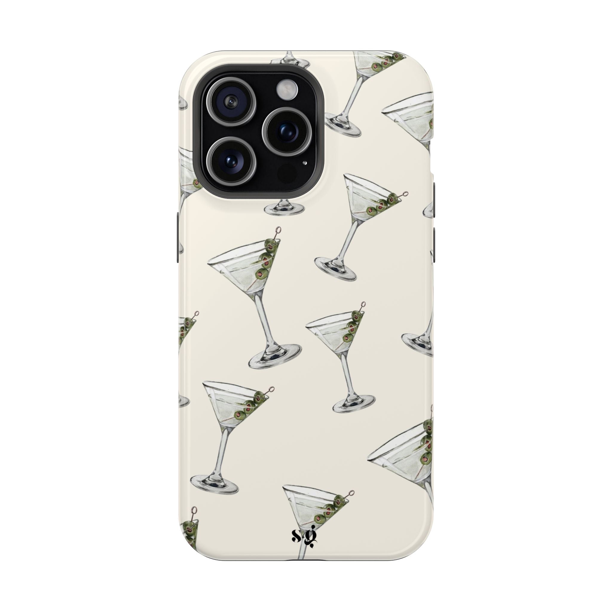 “martinis” protective phone case