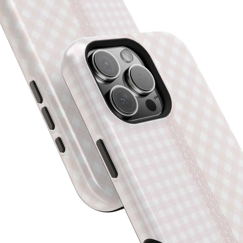 “lace gingham” protective phone case