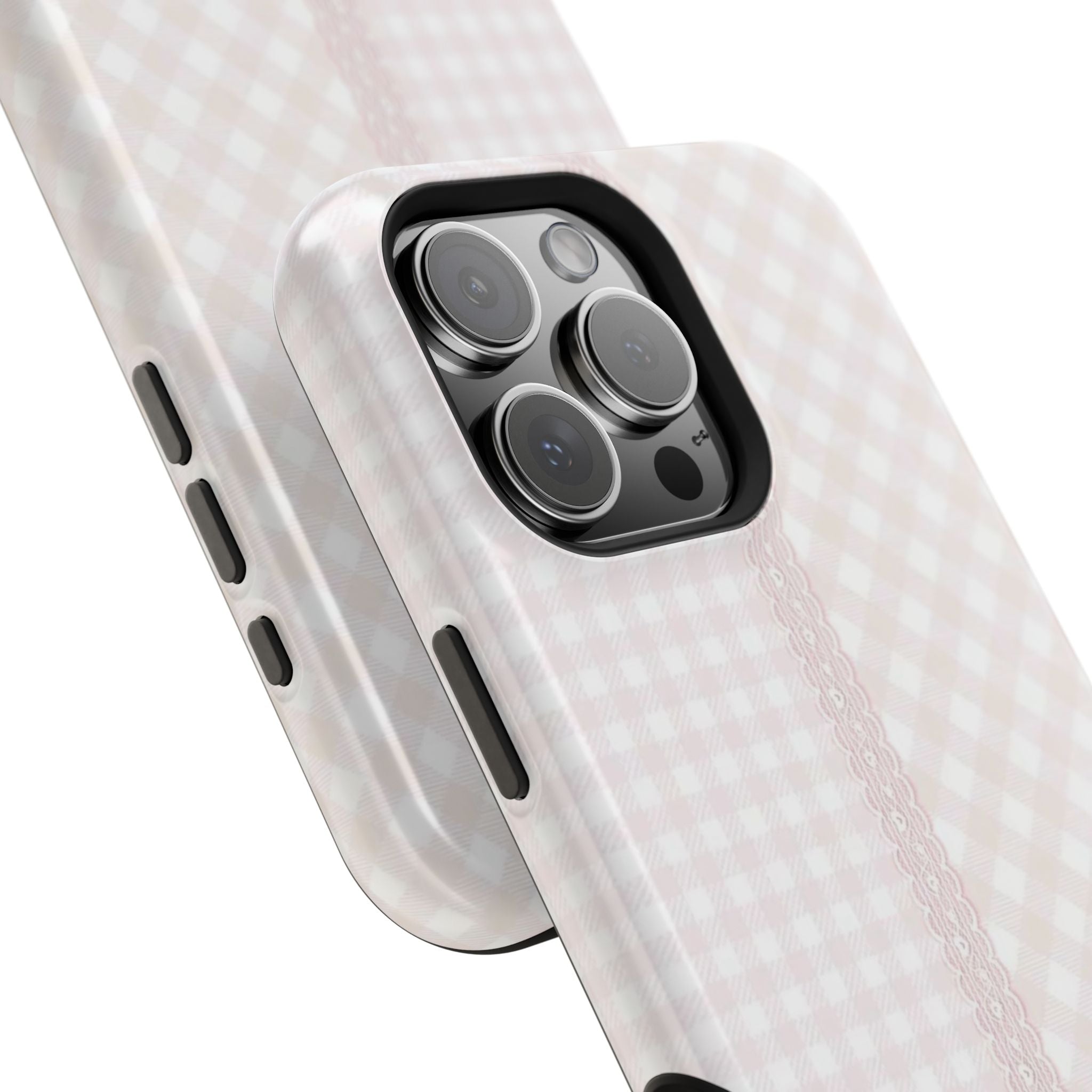 “lace gingham” protective phone case