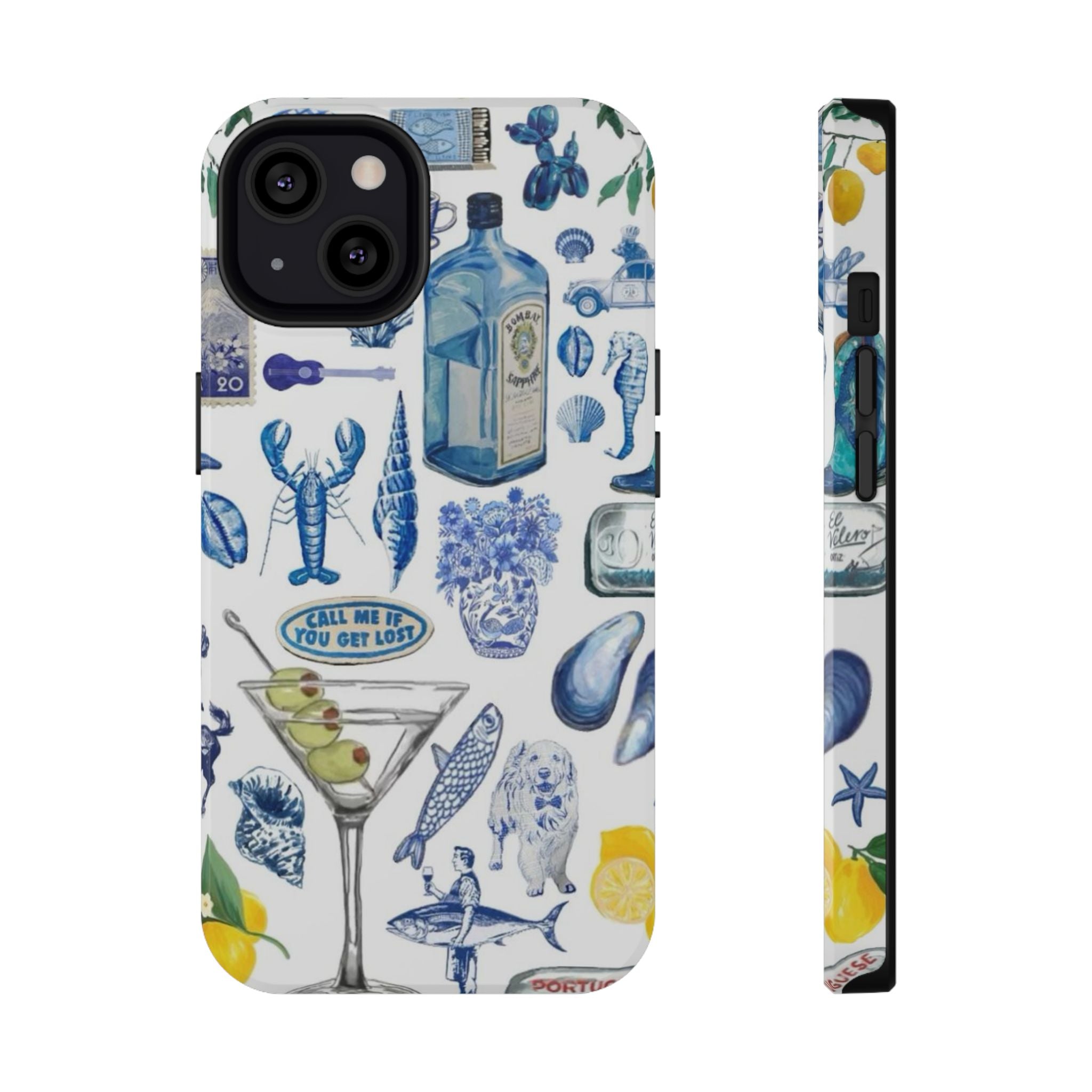 “call me” protective phone case