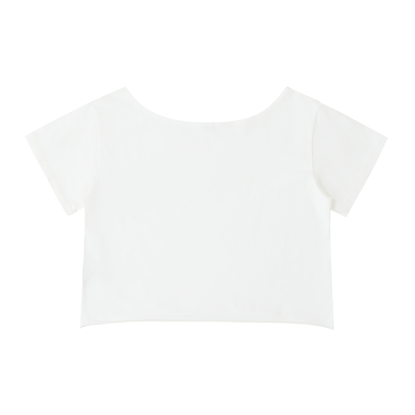 “Patchwork jersey” Off-Shoulder T-Shirt