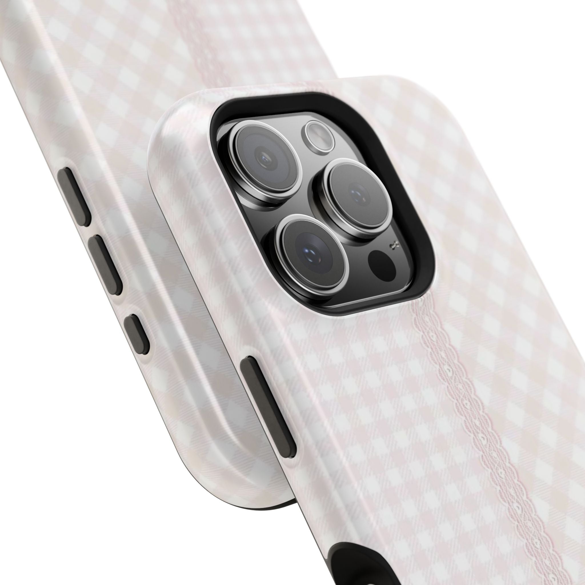 “lace gingham” protective phone case