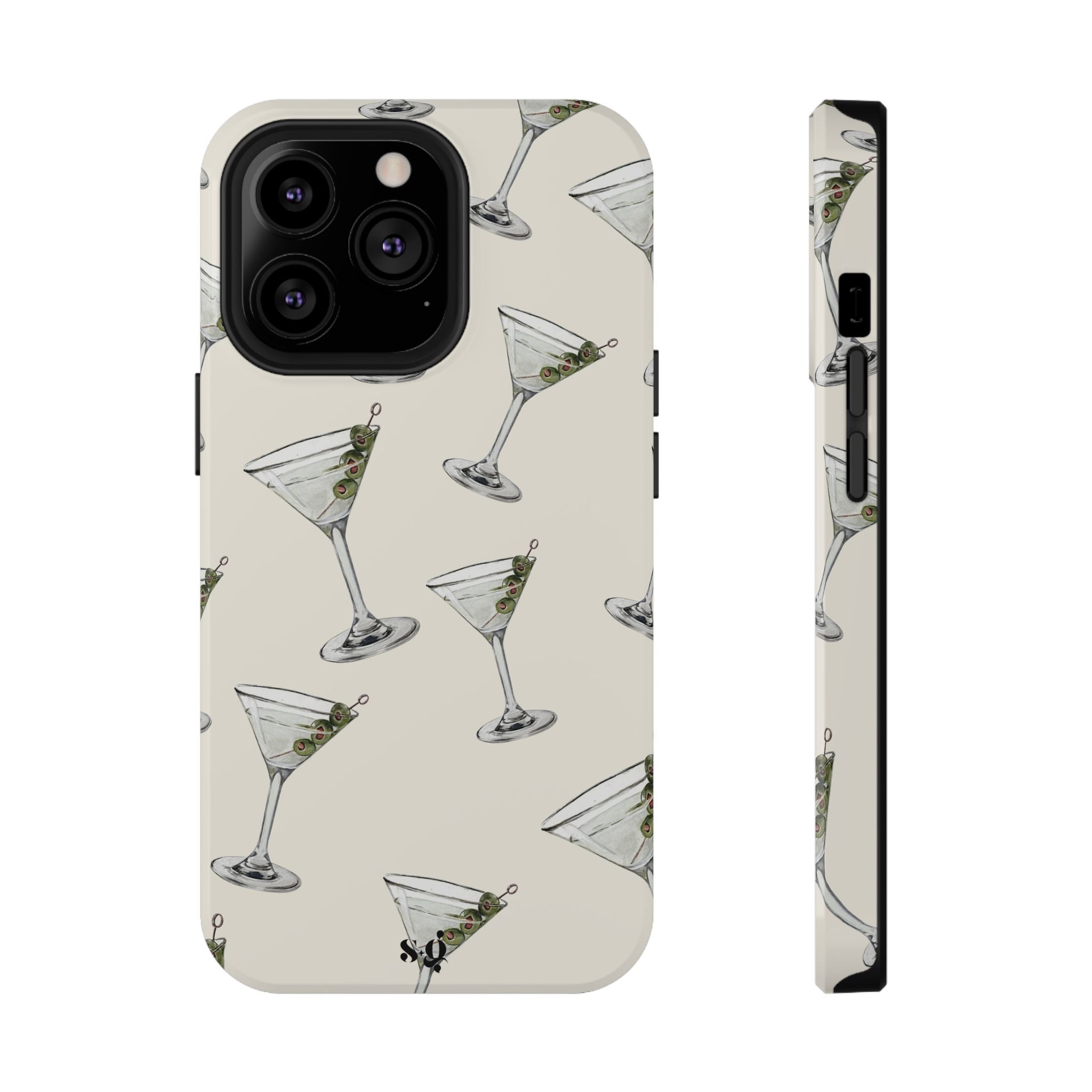 “martinis” protective phone case