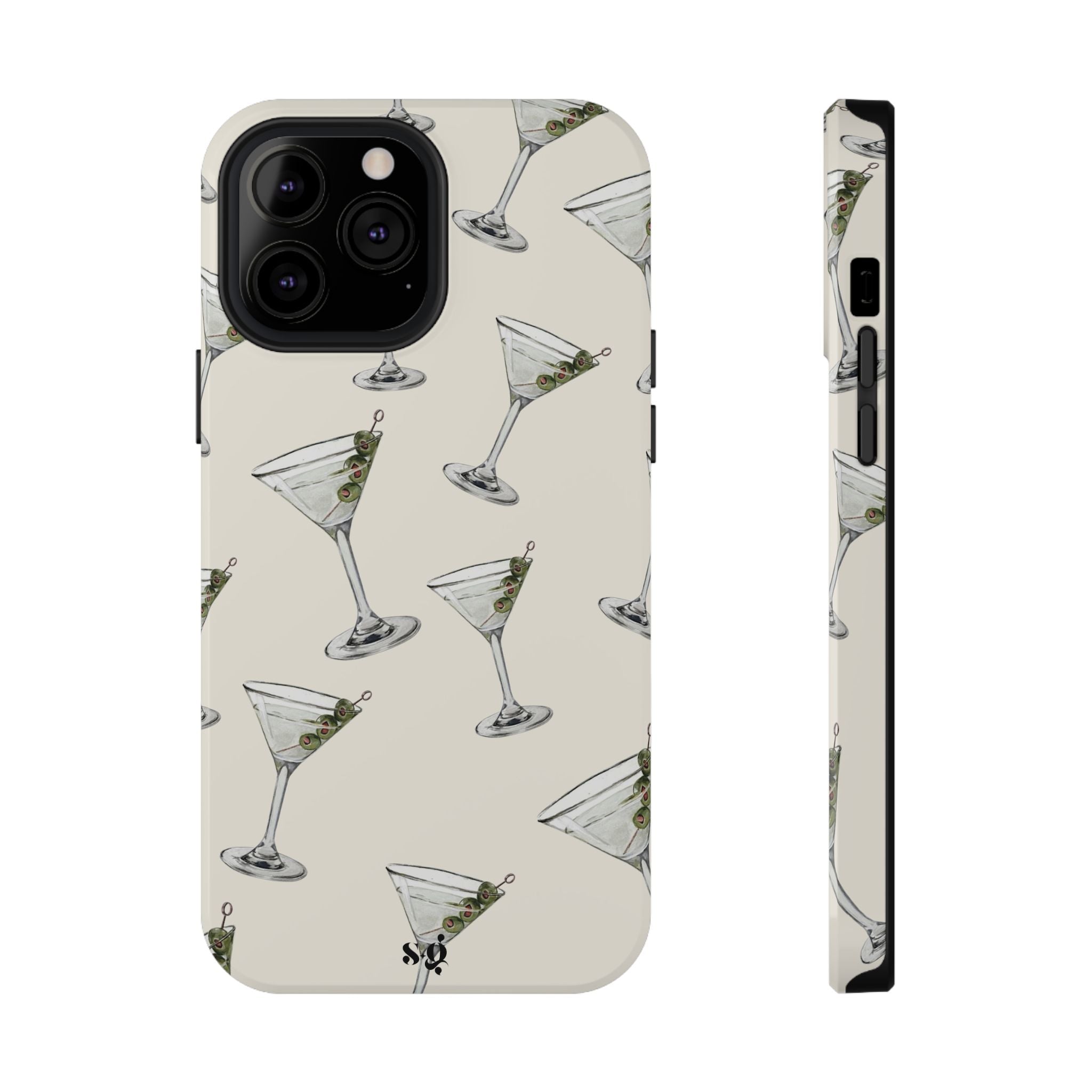 “martinis” protective phone case