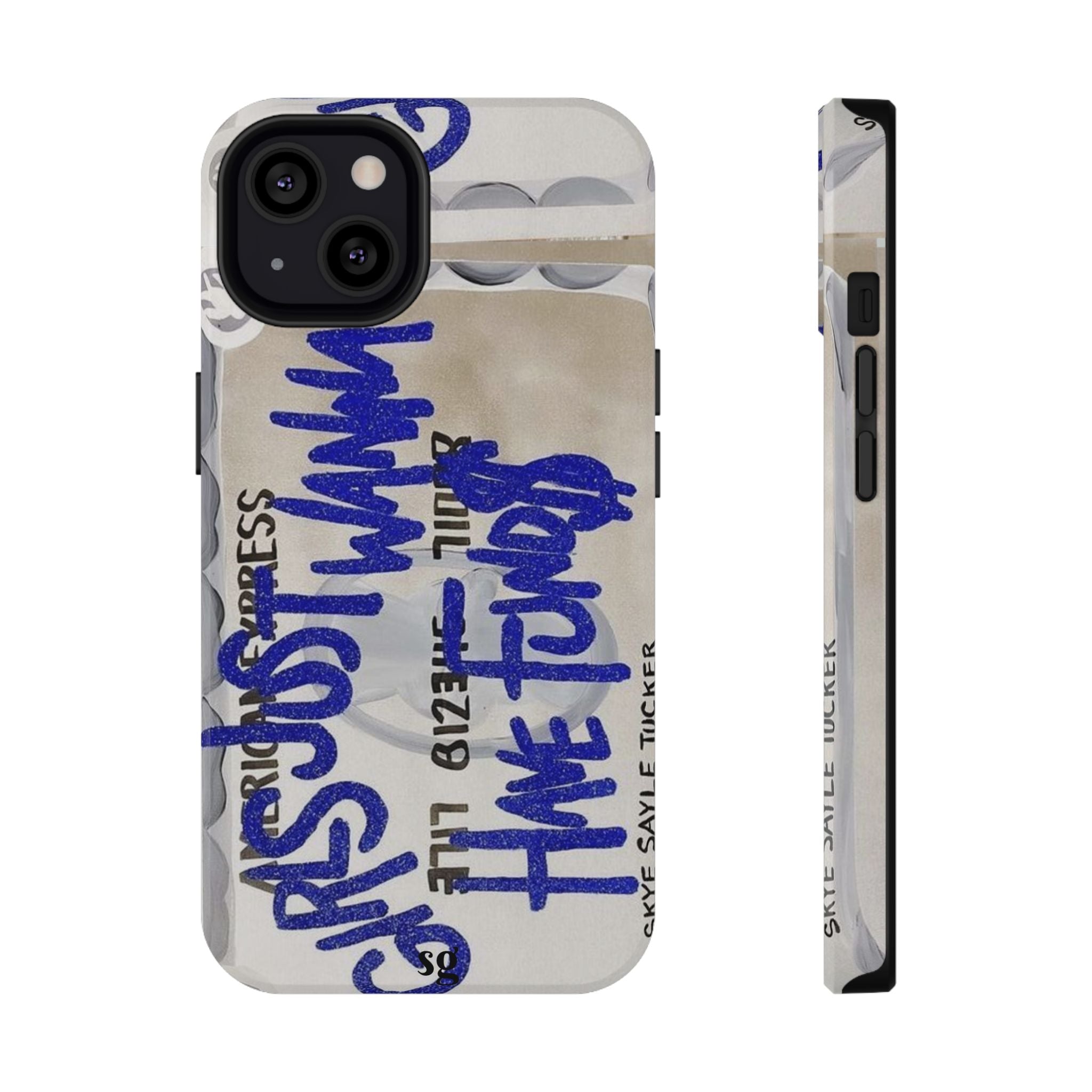 “girls just wanna have funds” protective phone case
