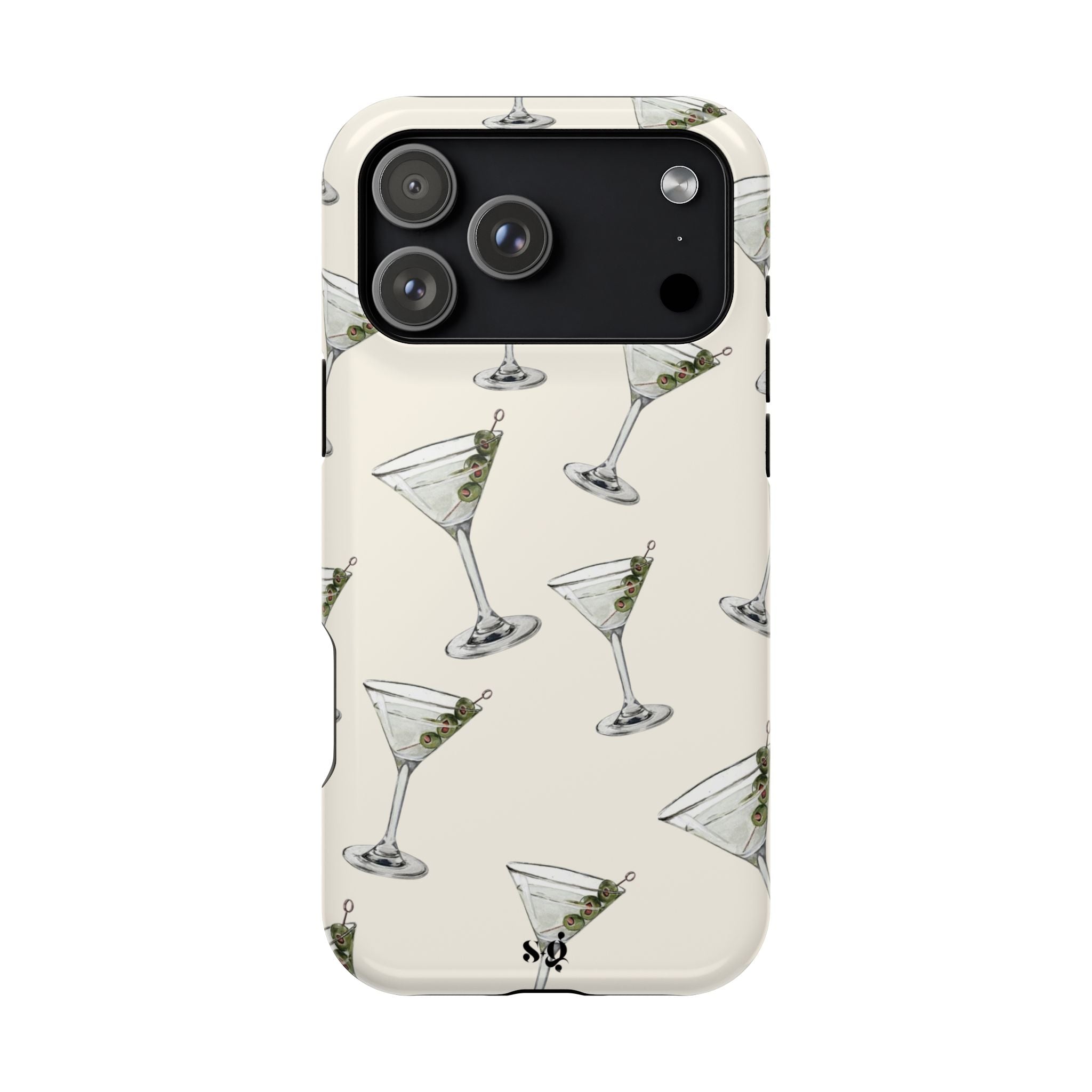 “martinis” protective phone case