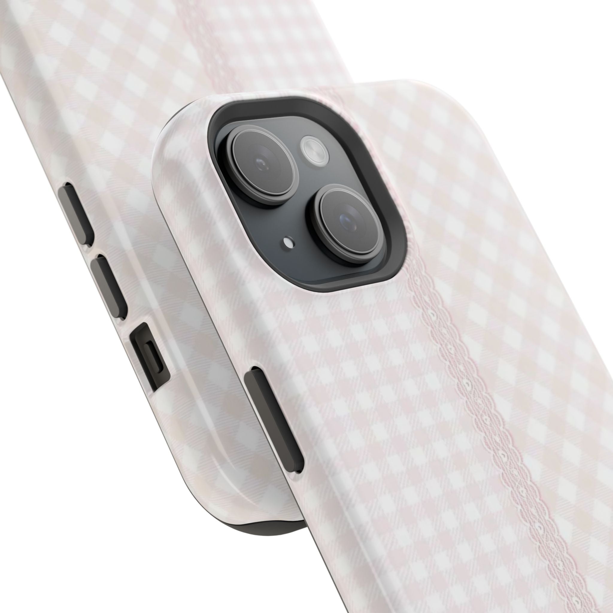 “lace gingham” protective phone case