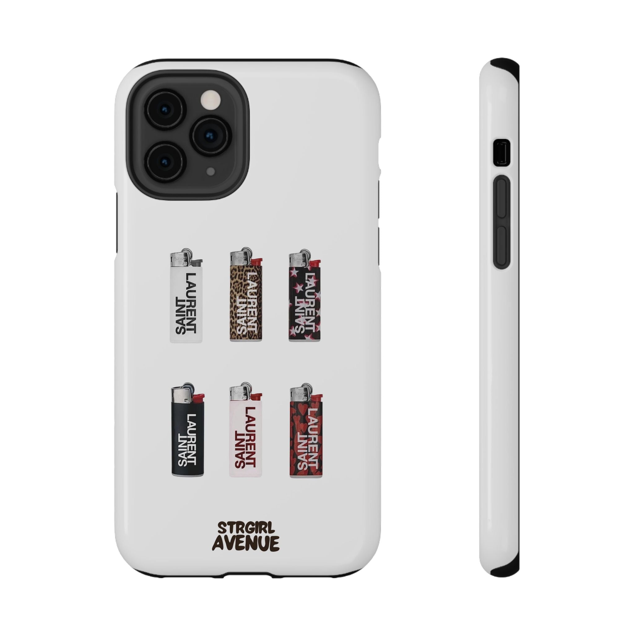“On fire” protective phone case