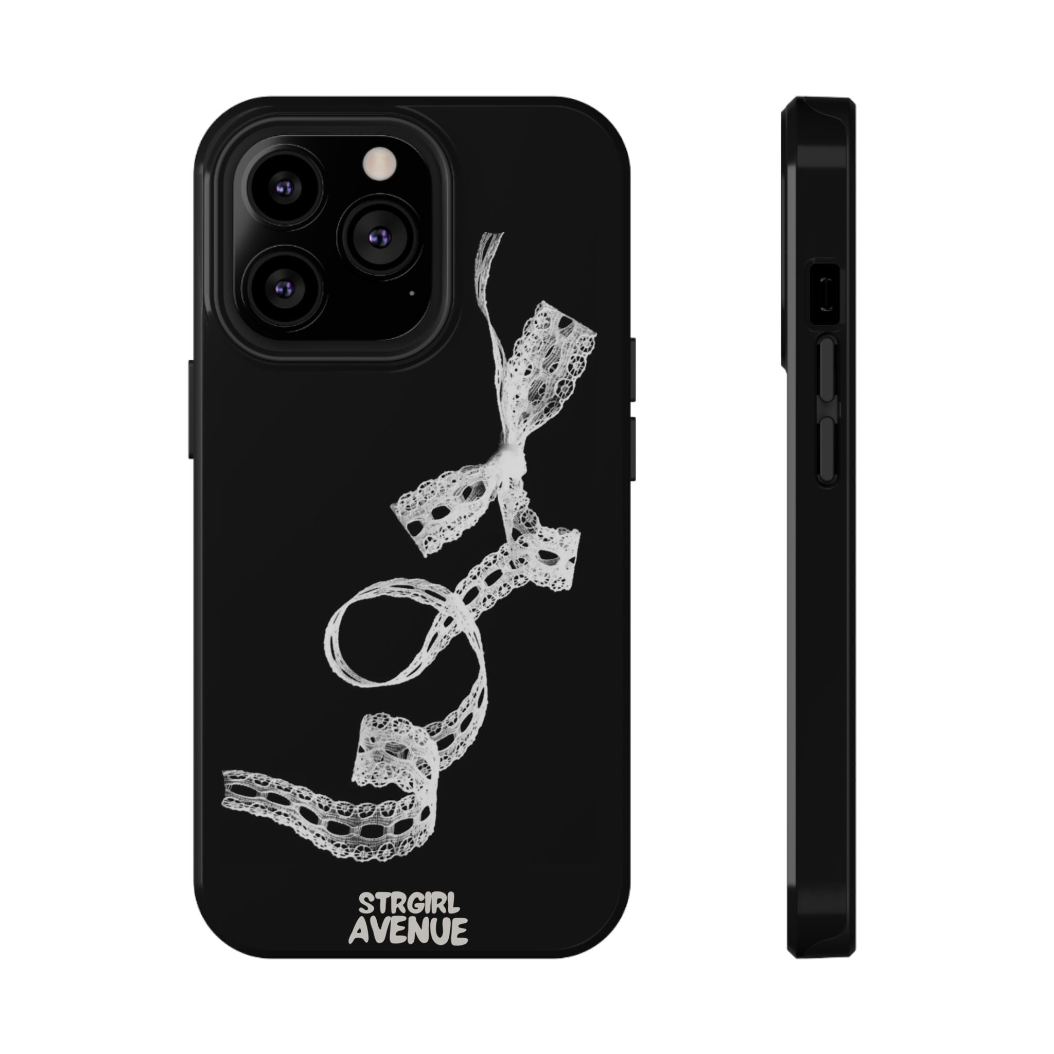 “lace tied” protective phone case
