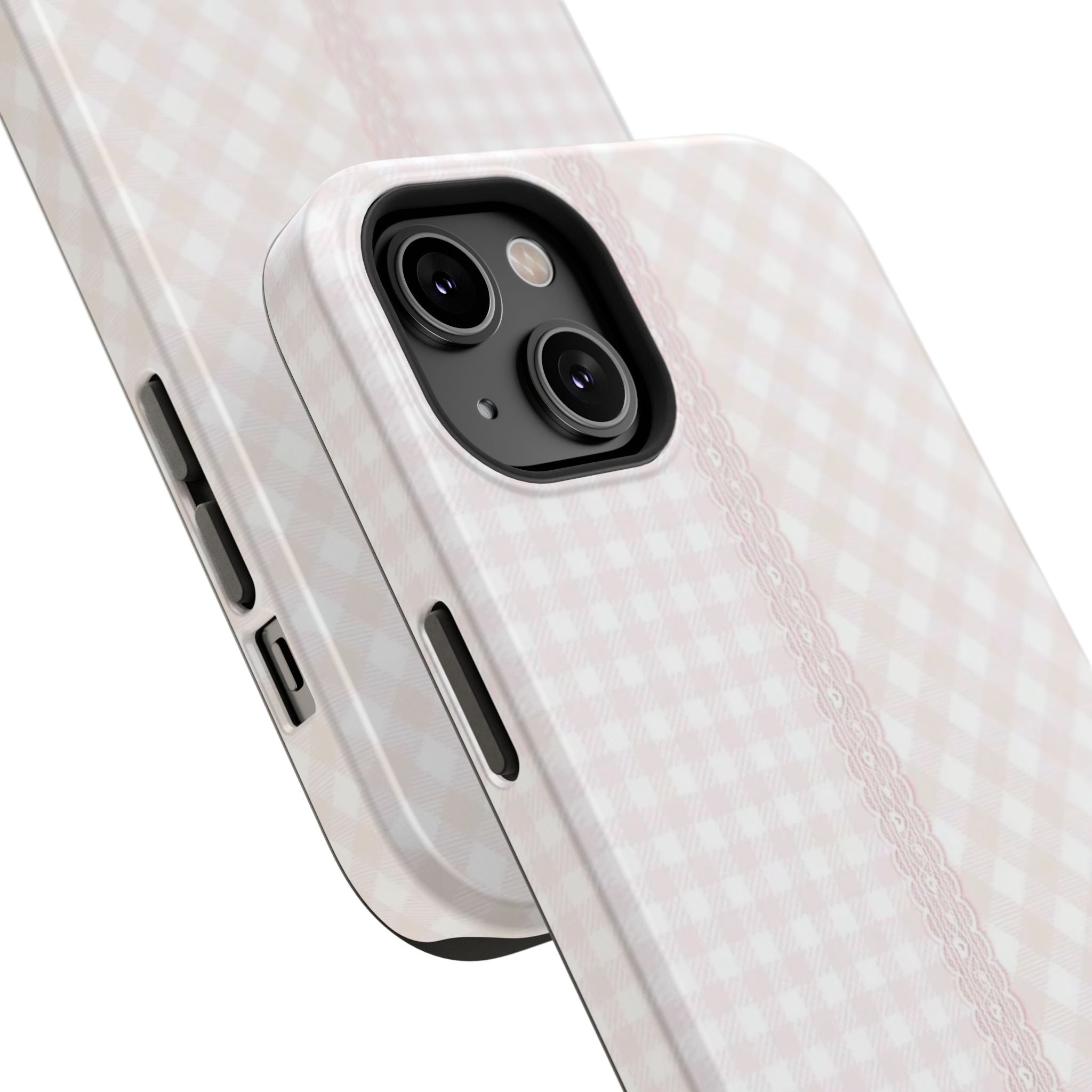 “lace gingham” protective phone case