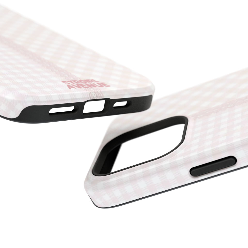 “lace gingham” protective phone case