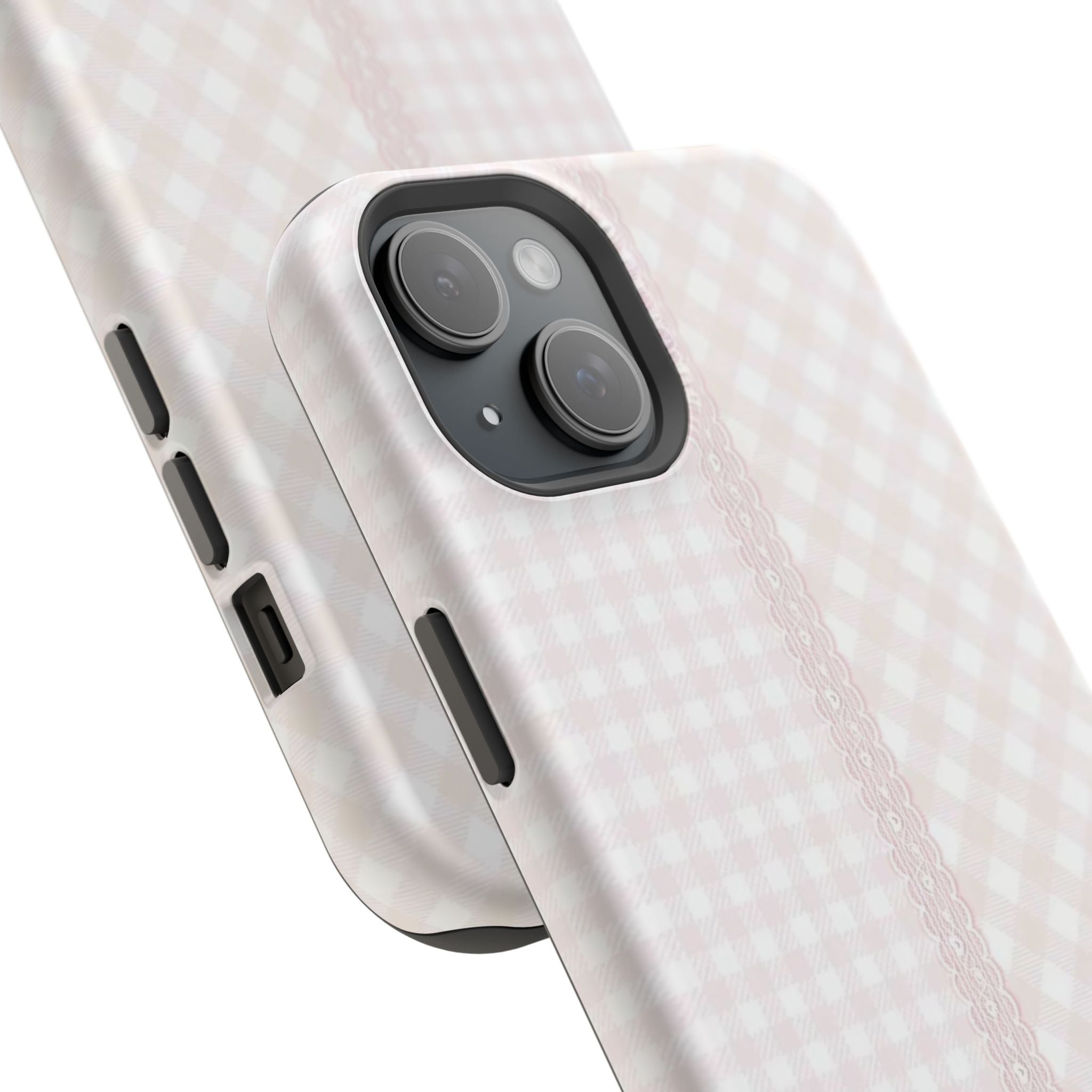 “lace gingham” protective phone case