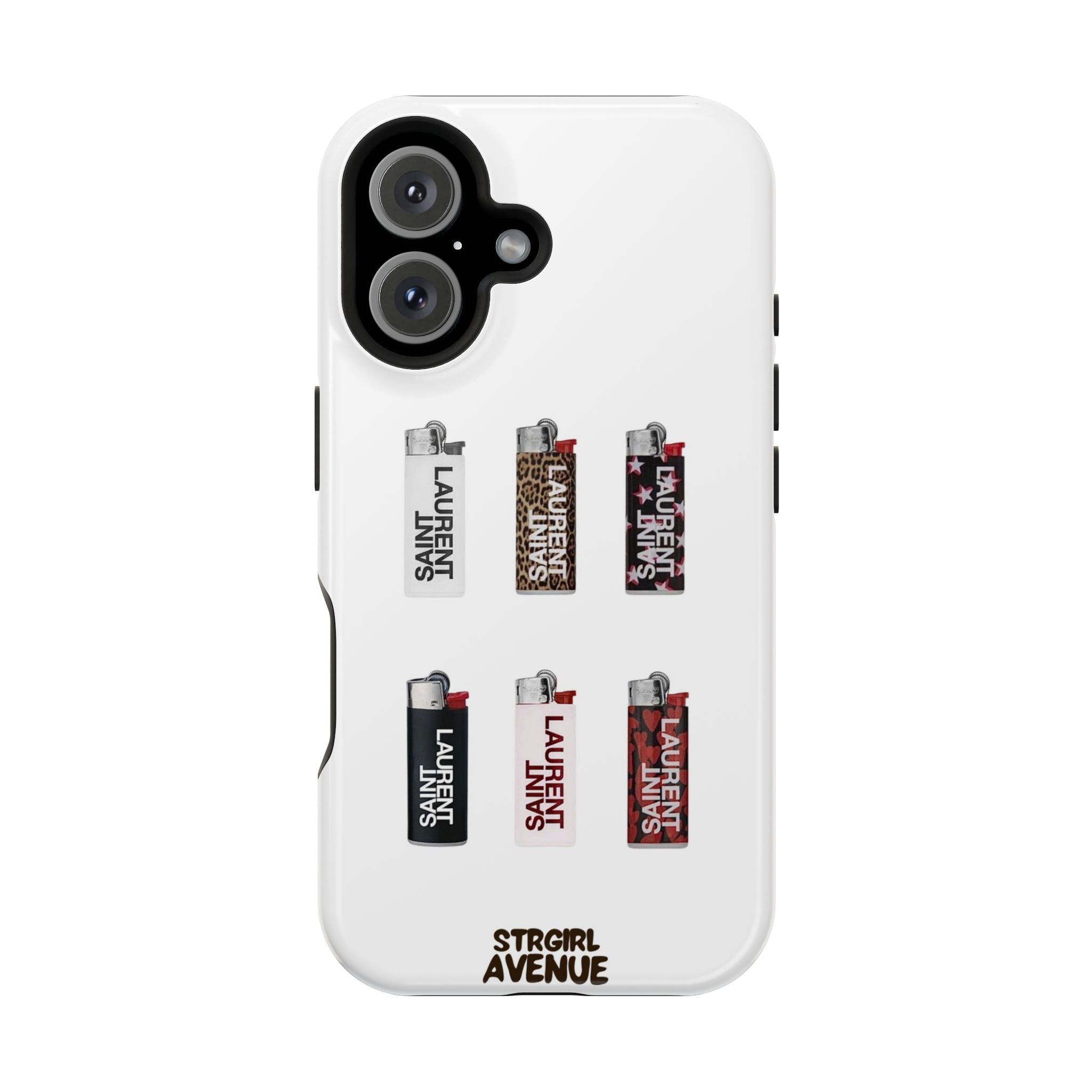 “On fire” protective phone case