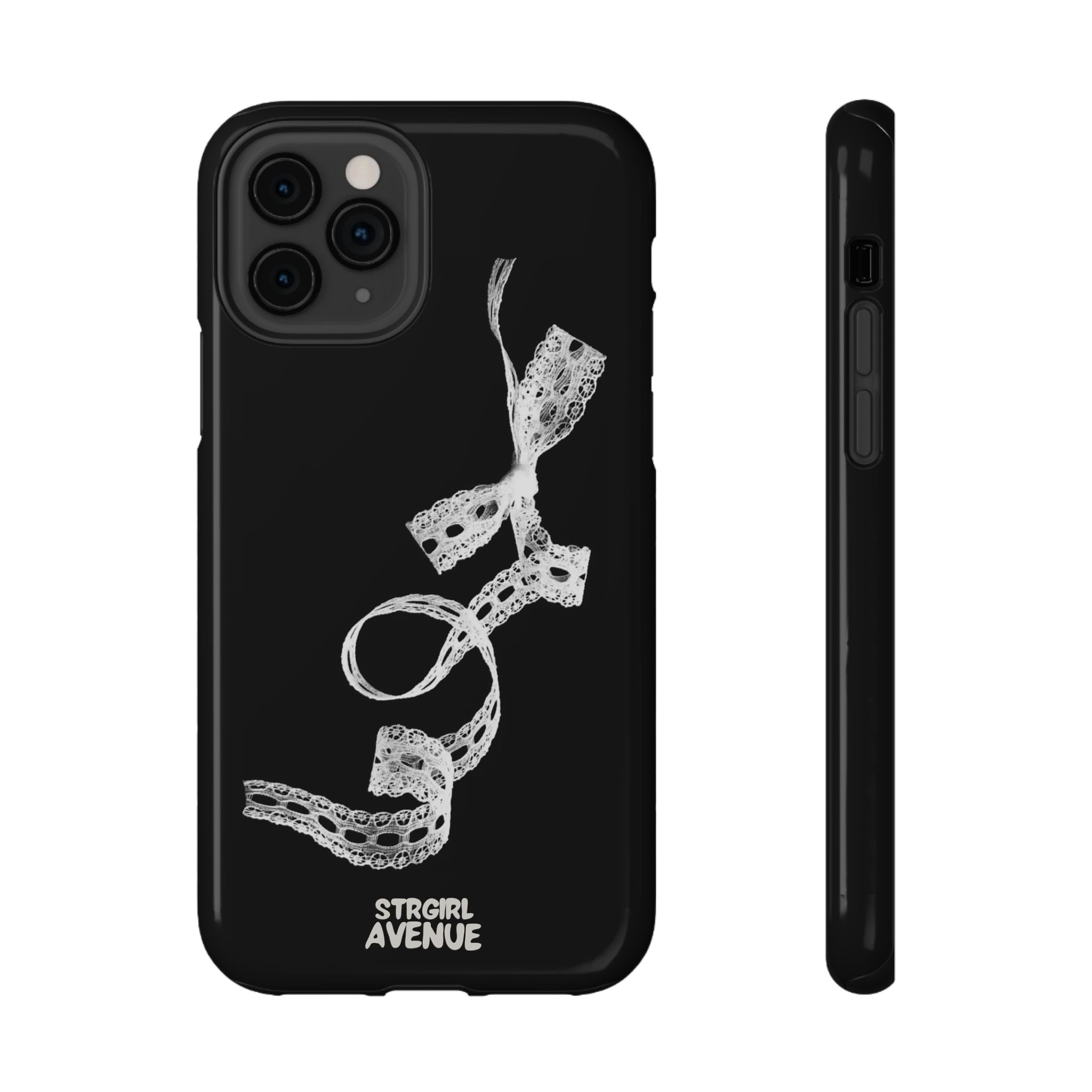 “lace tied” protective phone case