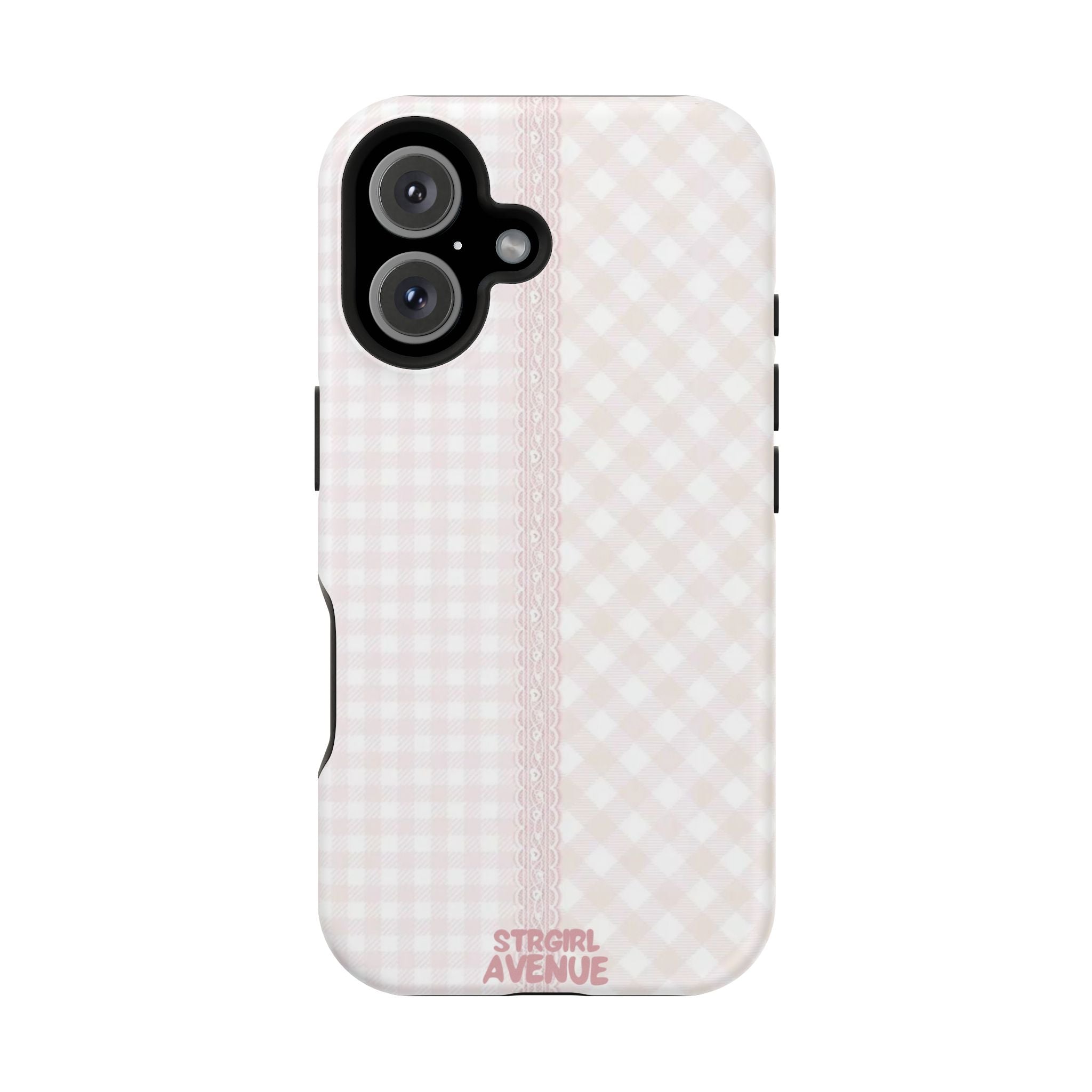 “lace gingham” protective phone case
