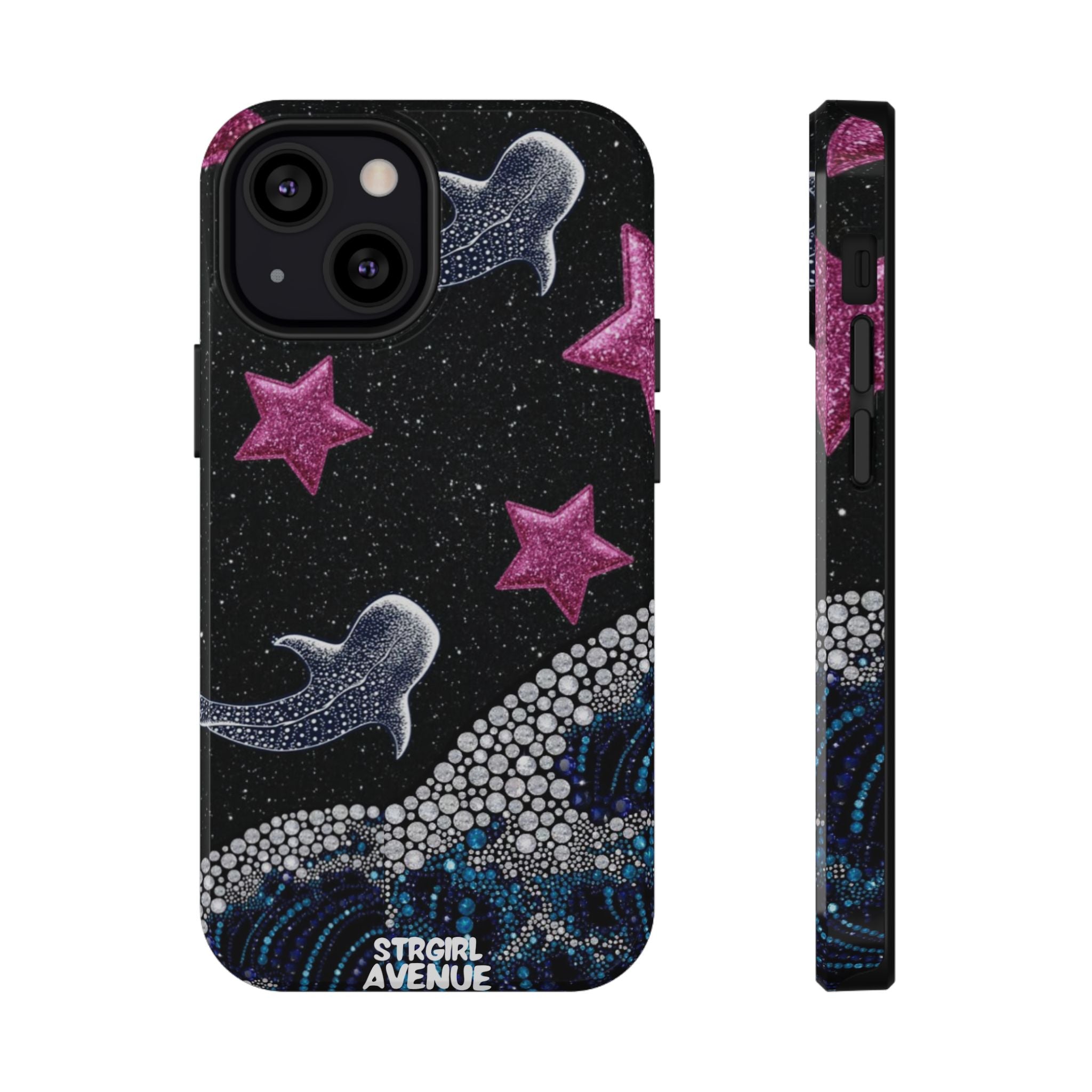 “cosmic tide ” protective phone case