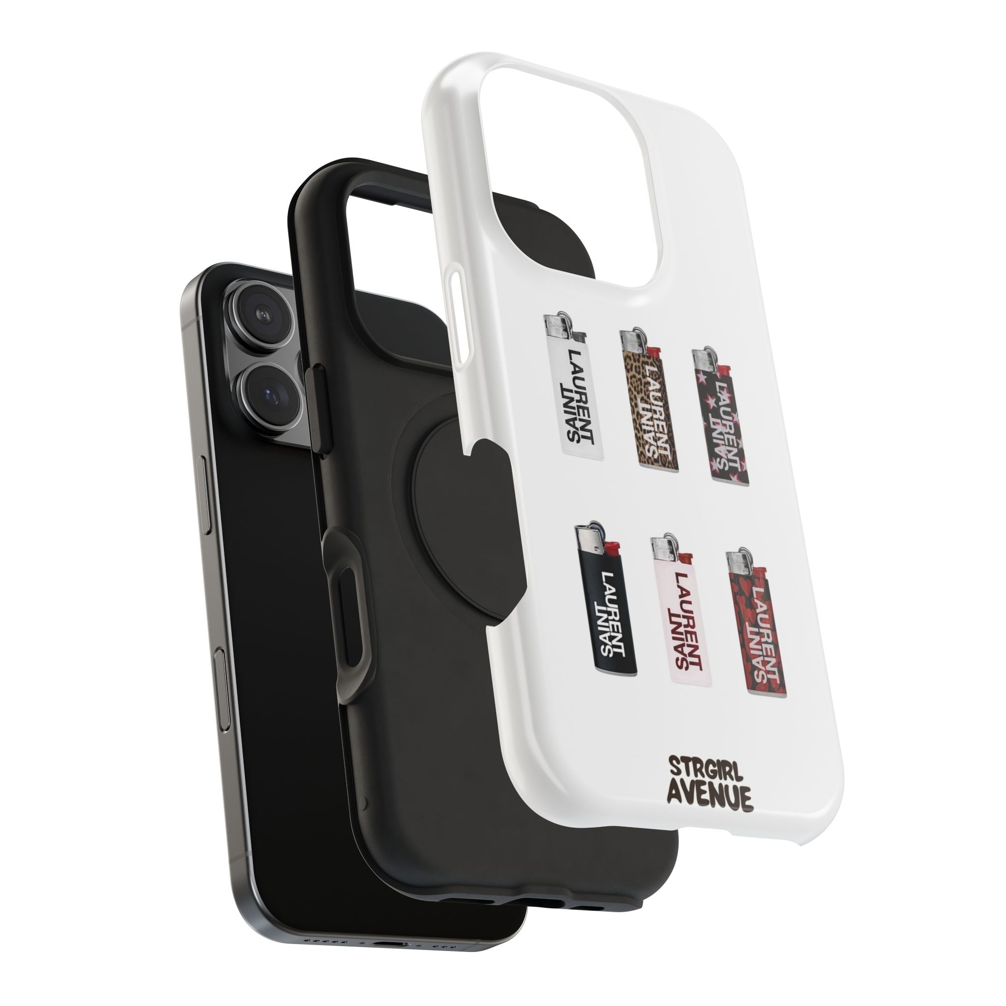 “On fire” protective phone case