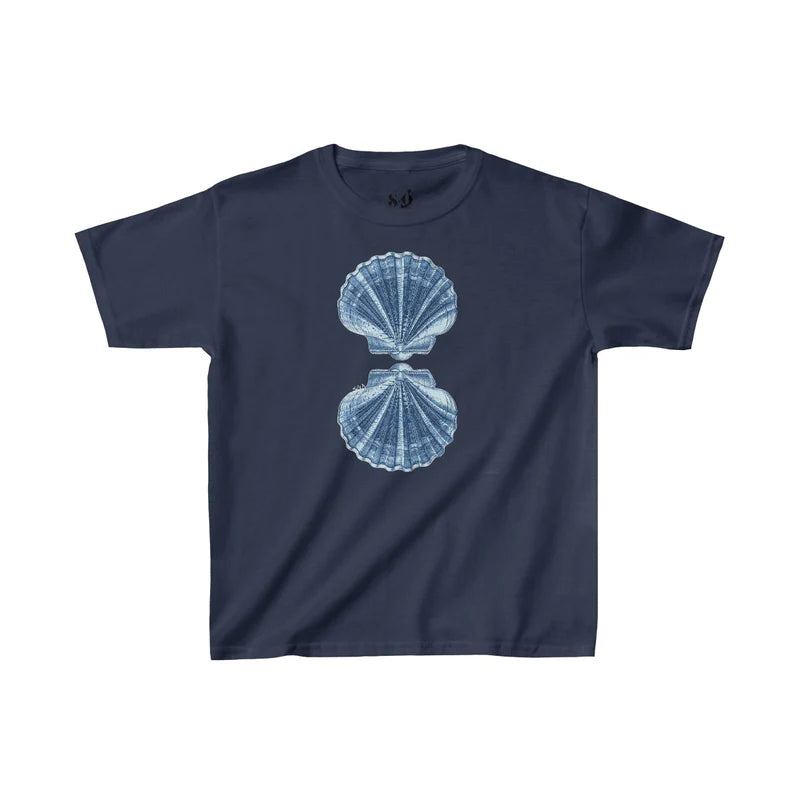 “mirror shell” baby tee